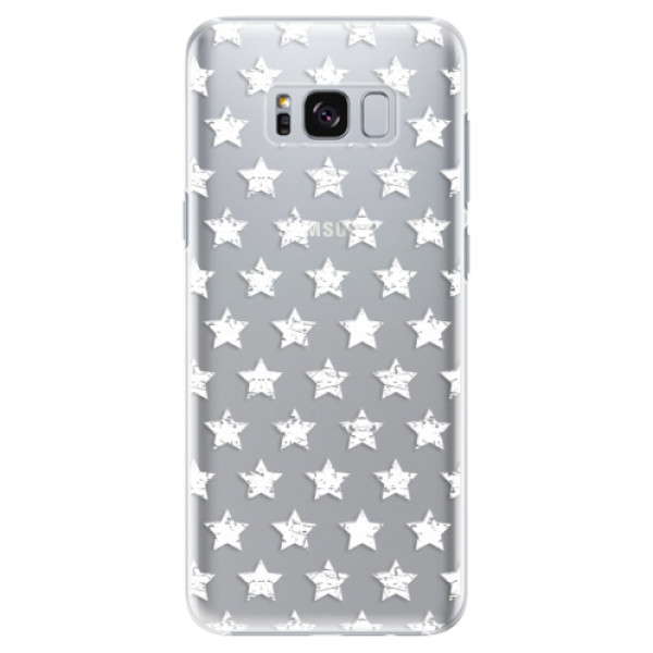 Plastové pouzdro iSaprio - Stars Pattern - white - Samsung Galaxy S8 Plus