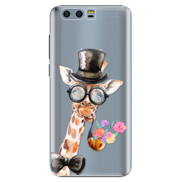 Plastové pouzdro iSaprio - Sir Giraffe - Huawei Honor 9