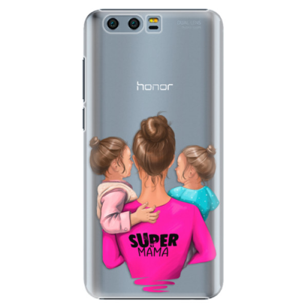 Plastové pouzdro iSaprio - Super Mama - Two Girls - Huawei Honor 9