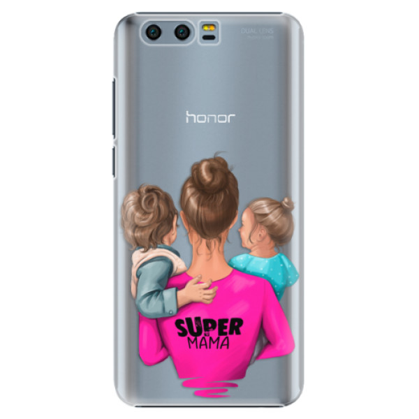 Plastové pouzdro iSaprio - Super Mama - Boy and Girl - Huawei Honor 9