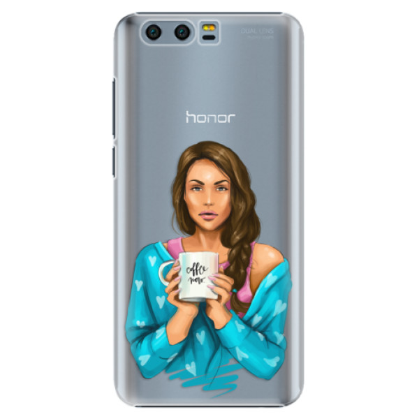 Plastové pouzdro iSaprio - Coffe Now - Brunette - Huawei Honor 9