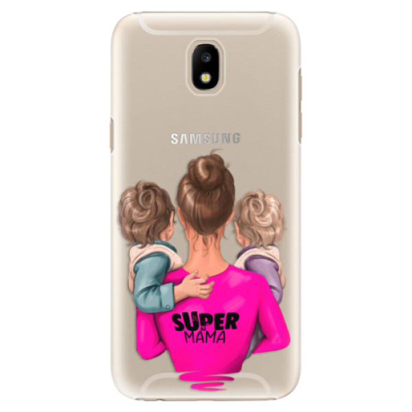 Plastové pouzdro iSaprio - Super Mama - Two Boys - Samsung Galaxy J5 2017