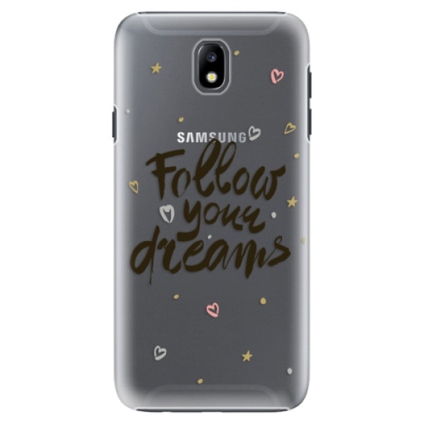 Plastové pouzdro iSaprio - Follow Your Dreams - black - Samsung Galaxy J7 2017