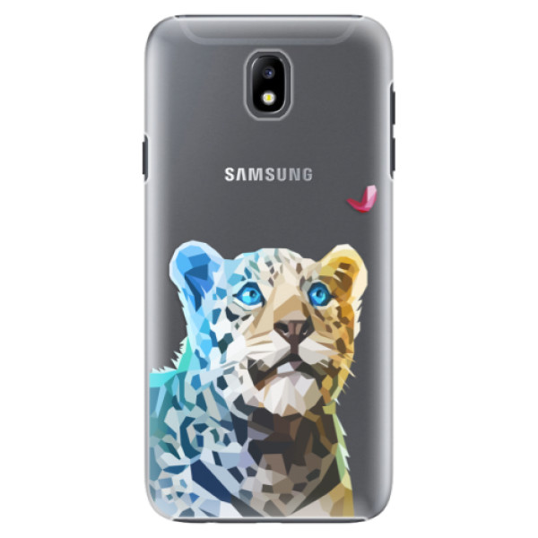 Plastové pouzdro iSaprio - Leopard With Butterfly - Samsung Galaxy J7 2017