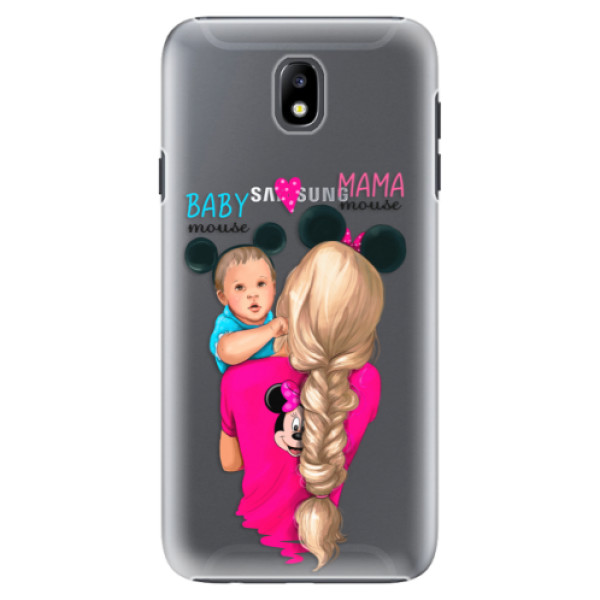 Plastové pouzdro iSaprio - Mama Mouse Blonde and Boy - Samsung Galaxy J7 2017