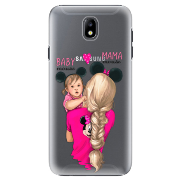 Plastové pouzdro iSaprio - Mama Mouse Blond and Girl - Samsung Galaxy J7 2017