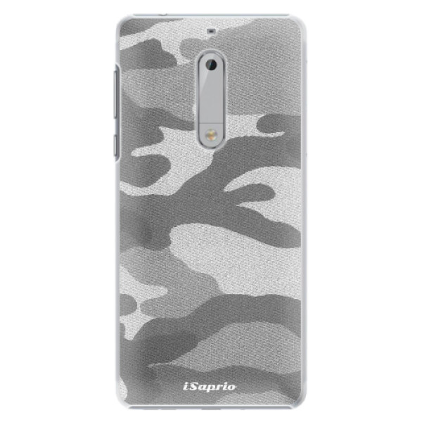Plastové pouzdro iSaprio - Gray Camuflage 02 - Nokia 5