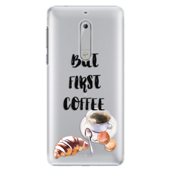 Plastové pouzdro iSaprio - First Coffee - Nokia 5