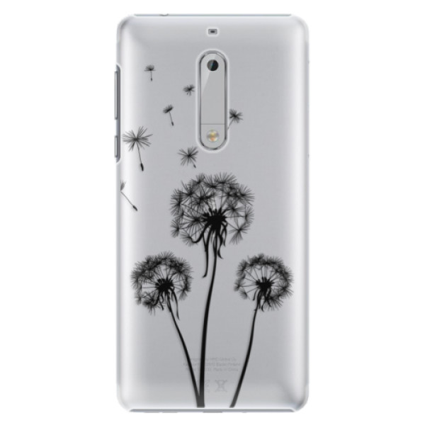 Plastové pouzdro iSaprio - Three Dandelions - black - Nokia 5