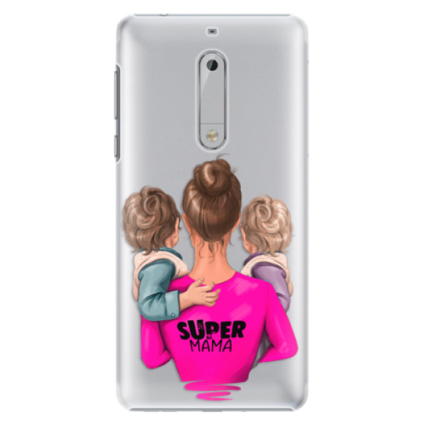 Plastové pouzdro iSaprio - Super Mama - Two Boys - Nokia 5