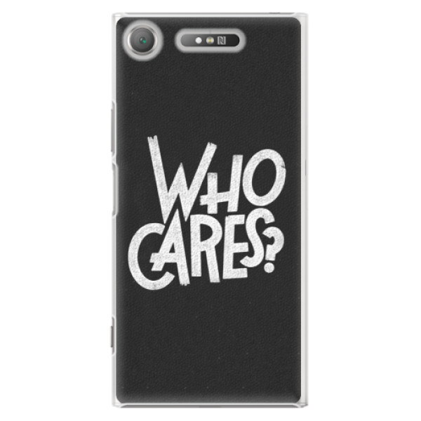 Plastové pouzdro iSaprio - Who Cares - Sony Xperia XZ1