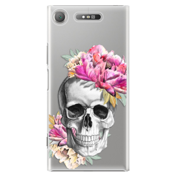 Plastové pouzdro iSaprio - Pretty Skull - Sony Xperia XZ1