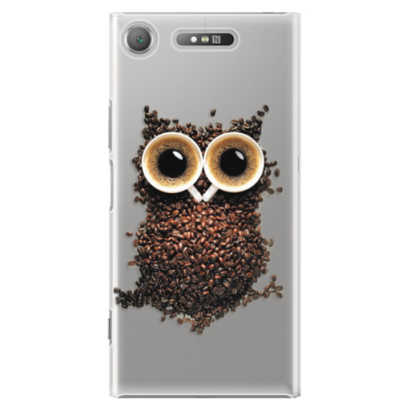 Plastové pouzdro iSaprio - Owl And Coffee - Sony Xperia XZ1