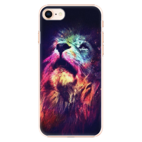 Plastové pouzdro iSaprio - Lion in Colors - iPhone 8
