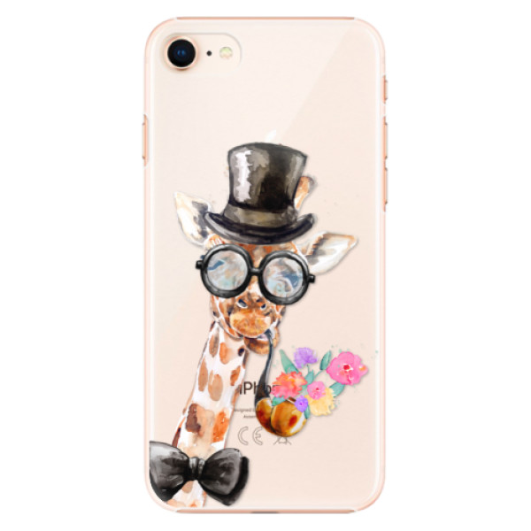 Levně Plastové pouzdro iSaprio - Sir Giraffe - iPhone 8
