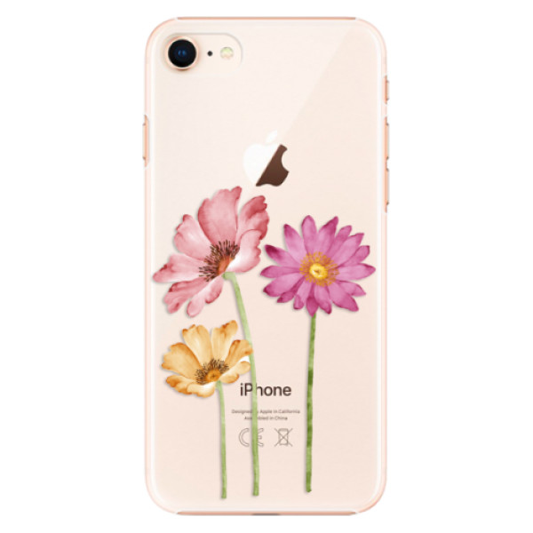 Plastové pouzdro iSaprio - Three Flowers - iPhone 8