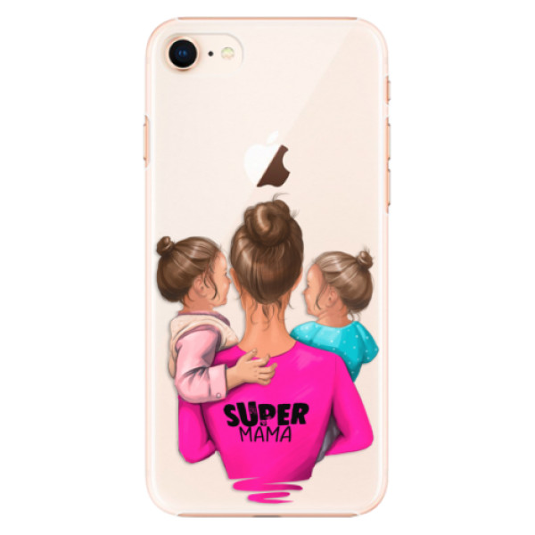 Plastové pouzdro iSaprio - Super Mama - Two Girls - iPhone 8