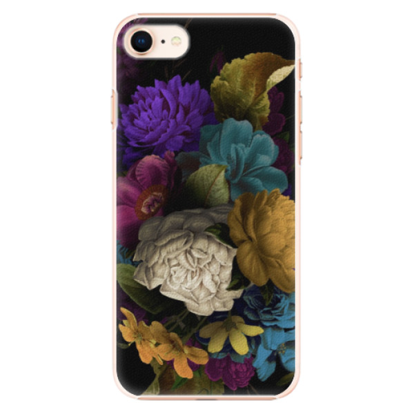 Plastové pouzdro iSaprio - Dark Flowers - iPhone 8