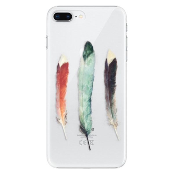 Plastové pouzdro iSaprio - Three Feathers - iPhone 8 Plus