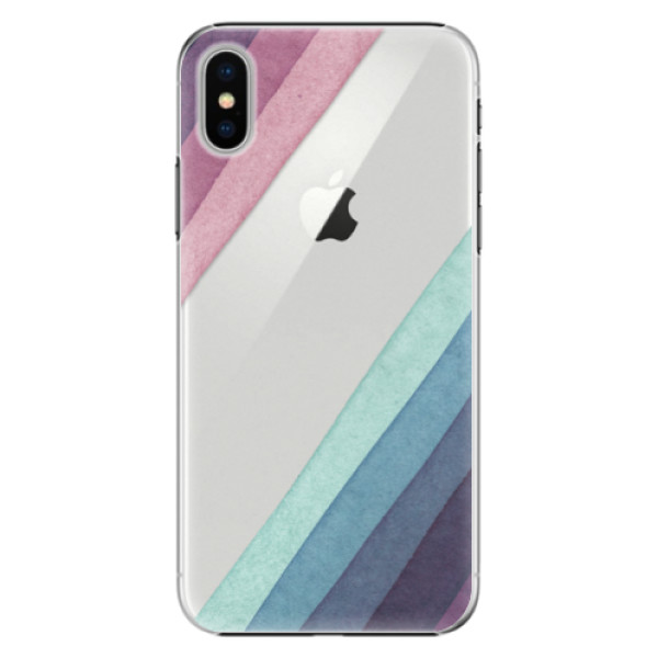 Plastové pouzdro iSaprio - Glitter Stripes 01 - iPhone X