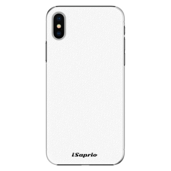 Plastové pouzdro iSaprio 4Pure bílé na mobil Apple iPhone X (Plastový obal, kryt, pouzdro iSaprio 4Pure bílé na mobilní telefon Apple iPhone X)