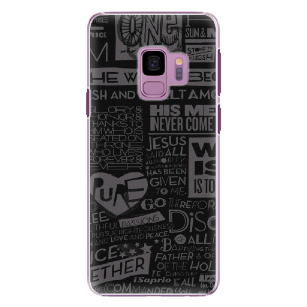 Plastové pouzdro iSaprio - Text 01 - Samsung Galaxy S9