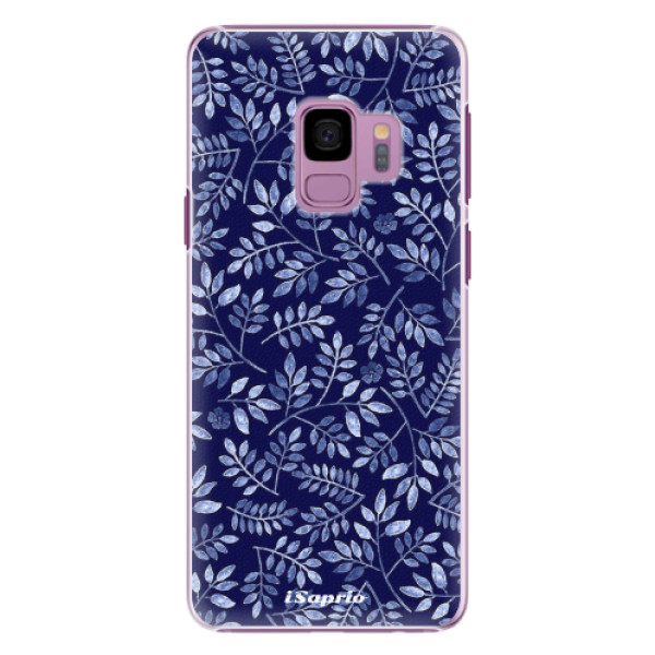 Plastové pouzdro iSaprio - Blue Leaves 05 - Samsung Galaxy S9