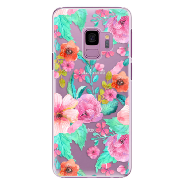 Plastové pouzdro iSaprio - Flower Pattern 01 - Samsung Galaxy S9