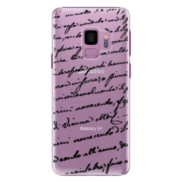 Plastové pouzdro iSaprio - Handwriting 01 - black - Samsung Galaxy S9