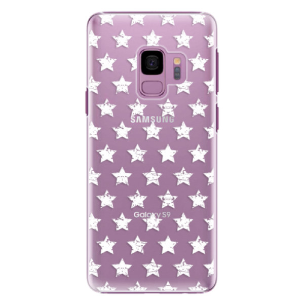 Plastové pouzdro iSaprio - Stars Pattern - white - Samsung Galaxy S9