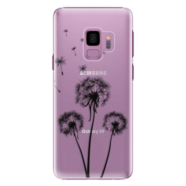 Plastové pouzdro iSaprio - Three Dandelions - black - Samsung Galaxy S9