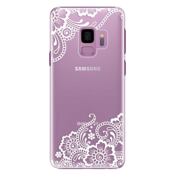 Plastové pouzdro iSaprio - White Lace 02 - Samsung Galaxy S9