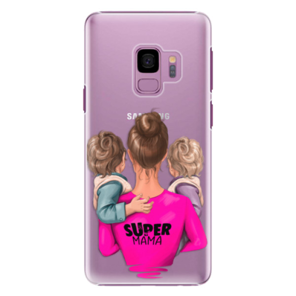 Plastové pouzdro iSaprio - Super Mama - Two Boys - Samsung Galaxy S9
