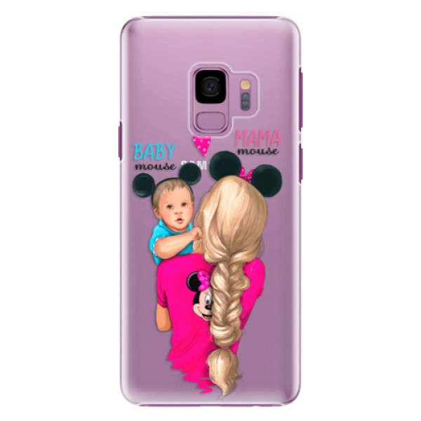 Plastové pouzdro iSaprio - Mama Mouse Blonde and Boy - Samsung Galaxy S9
