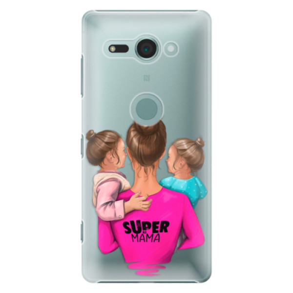 Plastové pouzdro iSaprio - Super Mama - Two Girls - Sony Xperia XZ2 Compact