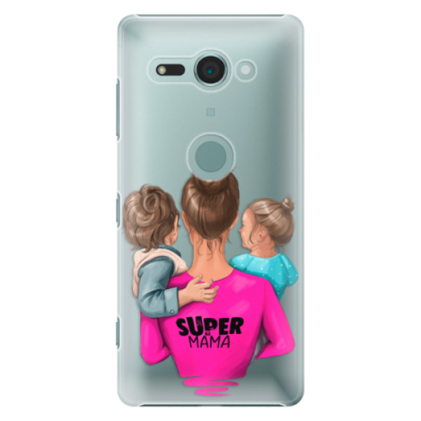 Plastové pouzdro iSaprio - Super Mama - Boy and Girl - Sony Xperia XZ2 Compact