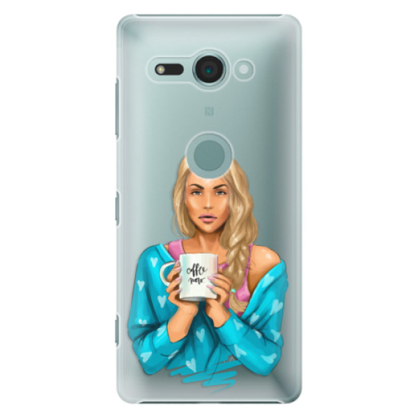 Plastové pouzdro iSaprio - Coffe Now - Blond - Sony Xperia XZ2 Compact