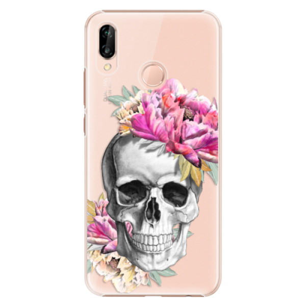 Plastové pouzdro iSaprio - Pretty Skull - Huawei P20 Lite