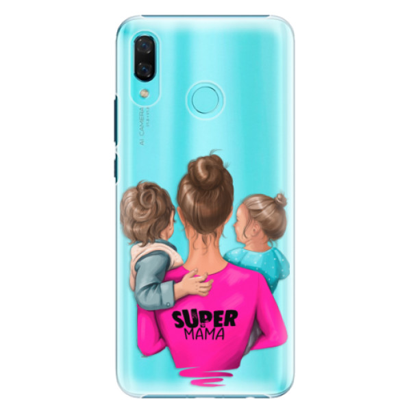 Plastové pouzdro iSaprio - Super Mama - Boy and Girl - Huawei Nova 3