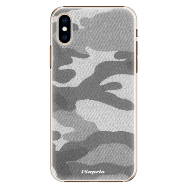 Plastové pouzdro iSaprio - Gray Camuflage 02 - iPhone XS
