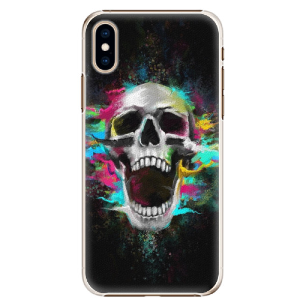 Plastové pouzdro iSaprio - Skull in Colors - iPhone XS