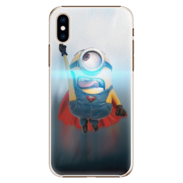 Plastové pouzdro iSaprio - Mimons Superman 02 - iPhone XS