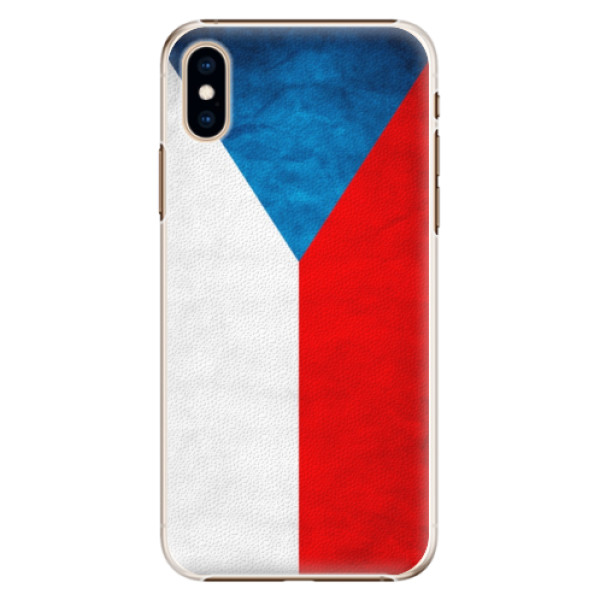 Plastové pouzdro iSaprio Česká Vlajka na mobil Apple iPhone XS (Plastový kryt, obal, pouzdro iSaprio Česká Vlajka na mobilní telefon iPhone XS)