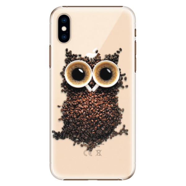 Plastové pouzdro iSaprio - Owl And Coffee - iPhone XS