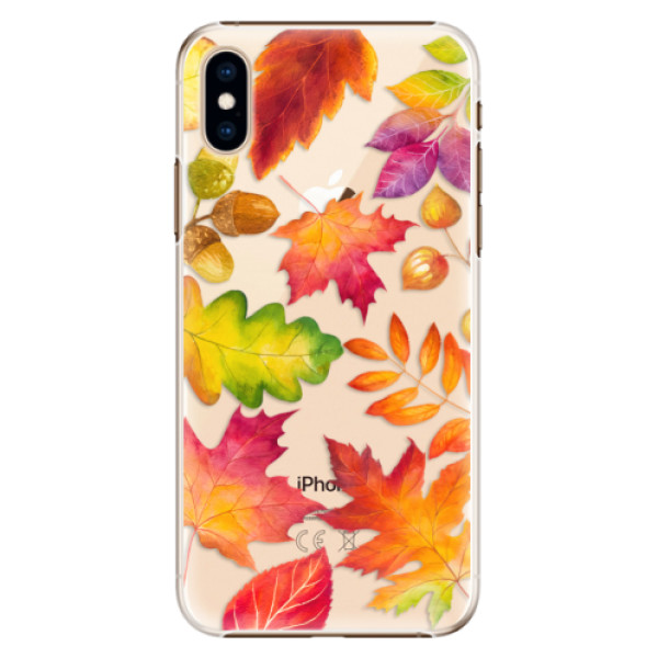 Plastové pouzdro iSaprio - Autumn Leaves 01 - iPhone XS