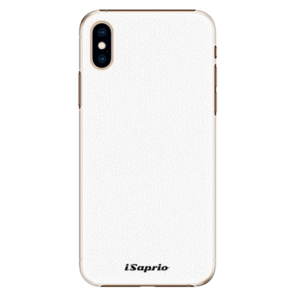 Plastové pouzdro iSaprio 4Pure bílé na mobil Apple iPhone XS (Plastový kryt, obal, pouzdro iSaprio 4Pure bílé na mobilní telefon iPhone XS)
