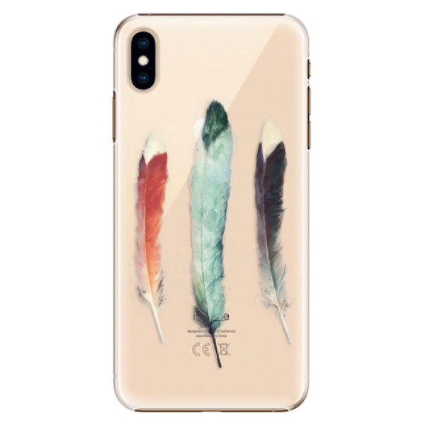 Plastové pouzdro iSaprio - Three Feathers - iPhone XS Max