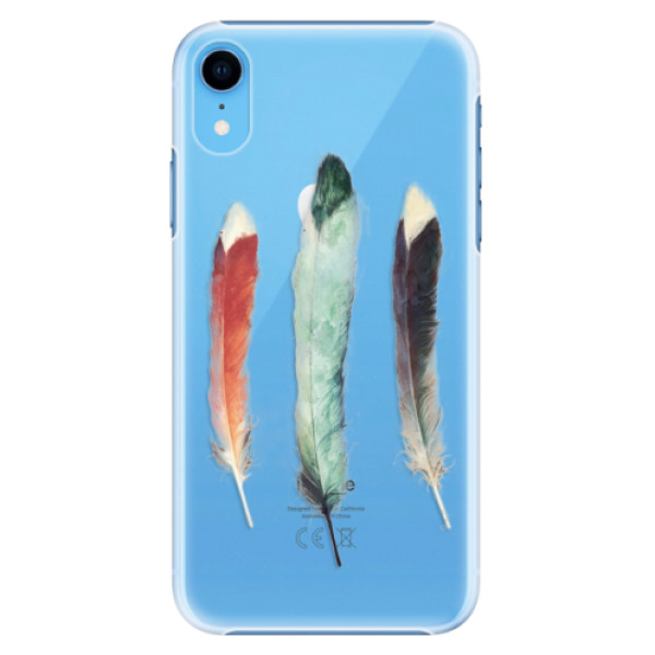 Plastové pouzdro iSaprio - Three Feathers - iPhone XR