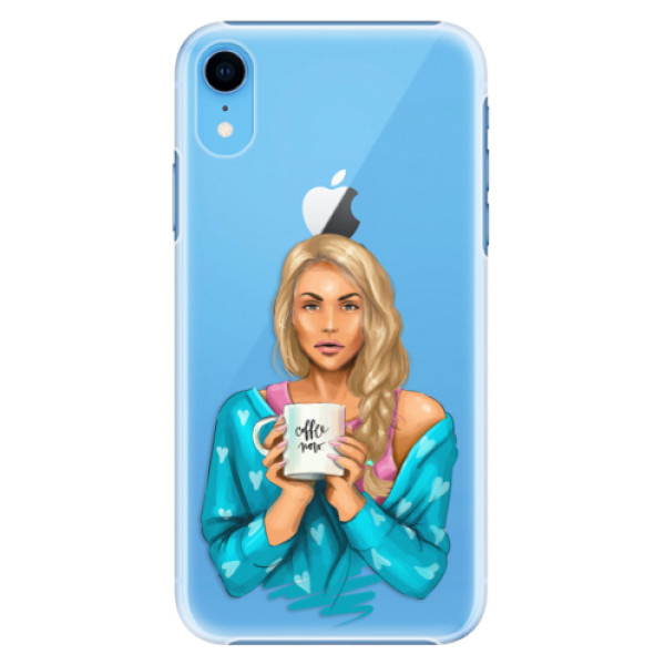 Plastové pouzdro iSaprio - Coffe Now - Blond - iPhone XR