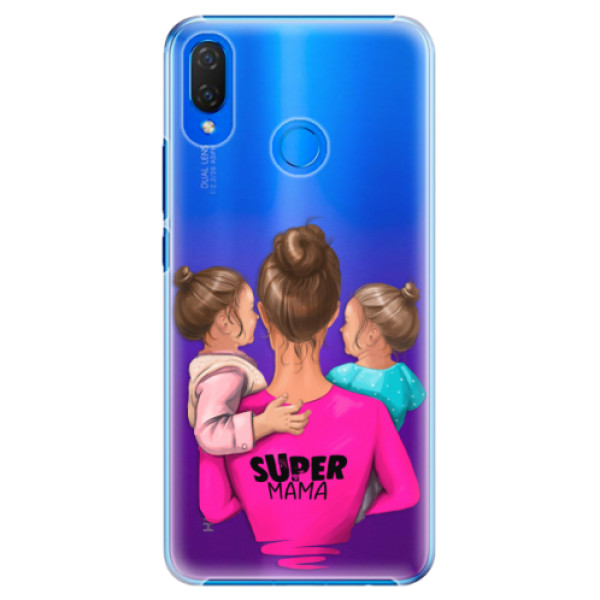Plastové pouzdro iSaprio - Super Mama - Two Girls - Huawei Nova 3i
